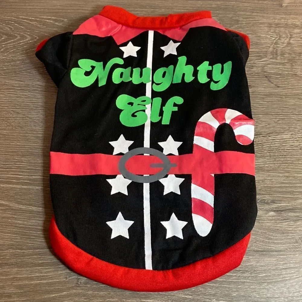 🎈Naughty Elf Dog Christmas Shirt